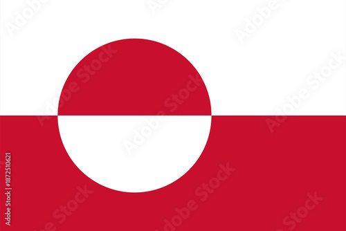 Greenland flag background © wetzkaz