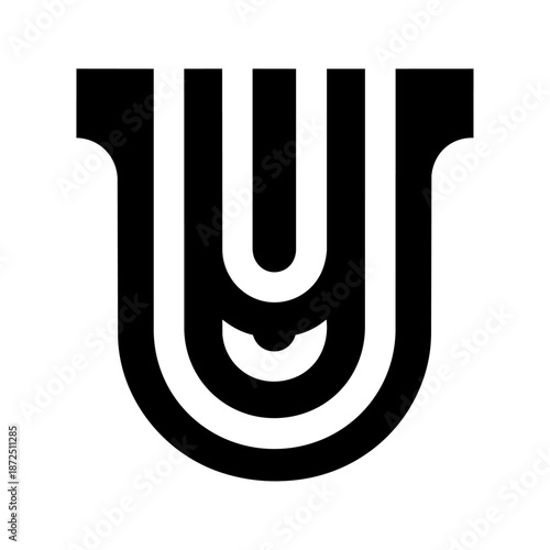 Bold stylized letterform with layered curves representing identity, clarity, and strong modern branding.