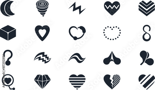 Love symbols collection for valentine's day