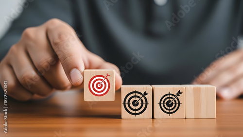 Achieving business goals and objectives through a focused strategy, with a target and vision for successful results and accomplishments in the market.
