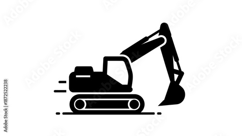Excavator Machine Heavy Equipment Construction.