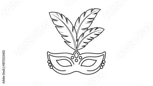 Venetian Masquerade Ball Mask Design.