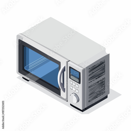 Microwave oven appliance for heating and cooking food in kitchen
