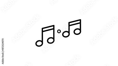 Black eighth note music symbols.