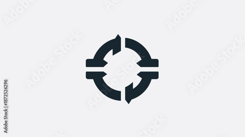 Circular Arrows Symbol Refresh Reload Icon.