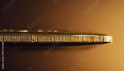 Close-up of gold bar edge showing premium metallic texture