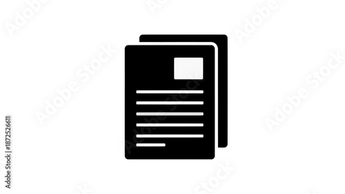 Vector illustration of stacked business documents, report pages, or generic files on transparent background concept
