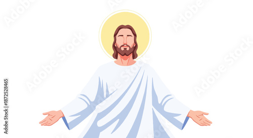 Jesus Christ figure with transparent background