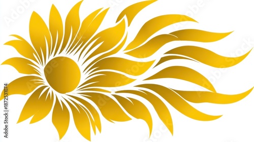 abstract sun vector illustration