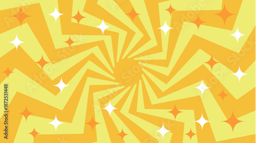 太陽　スクリーントーン　黄色　背景