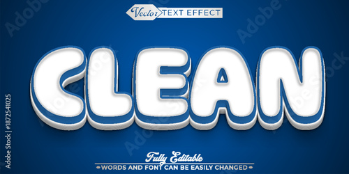  Clean Fresh Pure Vector Editable Text Effect Template