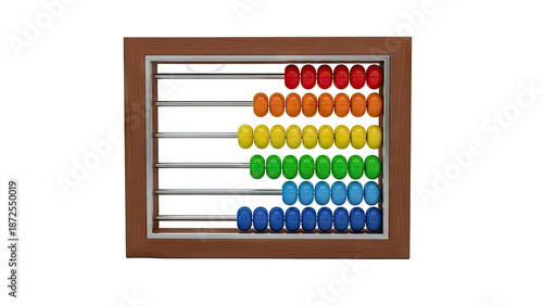 Colorful Abacus with Wooden Frame