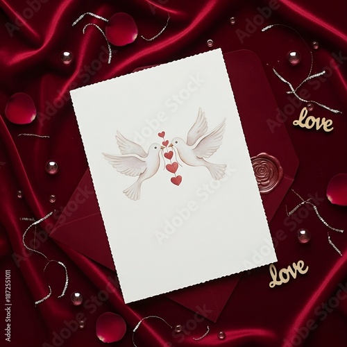 Romantic Rose Greeting Layout