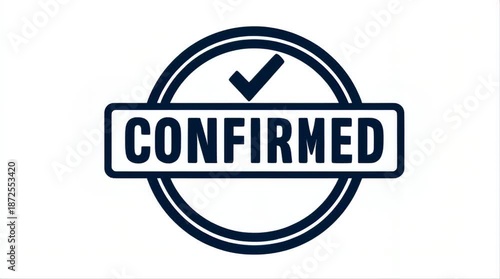 Confirmed navy blue stamp seal