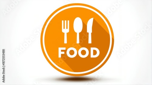 Food location gold pin icon