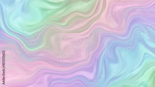A colorful, wavy abstract background with pastel shades of pink, blue, green, and purple hues. Perfect for graphic resources, backgrounds, and digital designs.