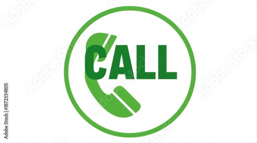 Call phone green solid icon
