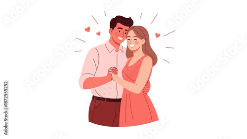 Couple Embracing with Love and Affection.