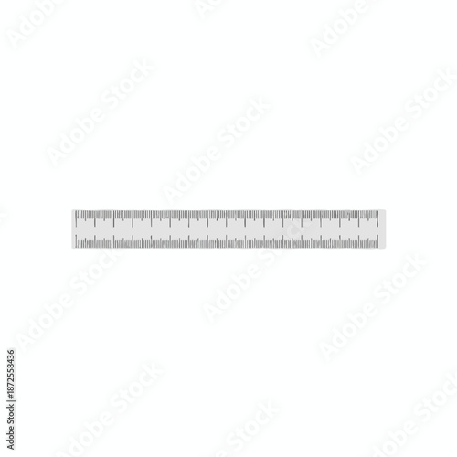 Ruler on white background