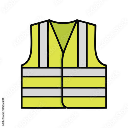 High Visibility Safety Vest Icon