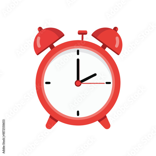 Red Twin Bell Alarm Clock