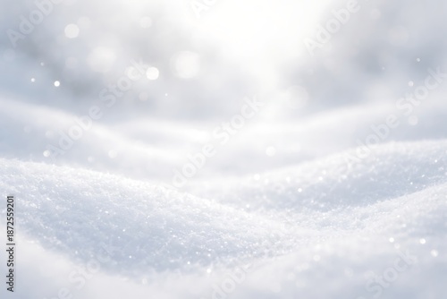 Wallpaper Mural Bright white winter snow landscape with soft bokeh light background Torontodigital.ca