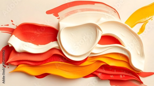 Abstract colorfull image of cosmetic cream.