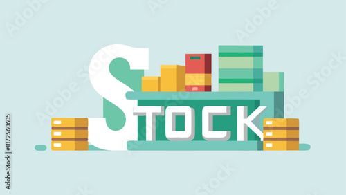 A modern stock logo featuring rounded letters transforming into a dollar sign, symbolizing financial growth and success.
