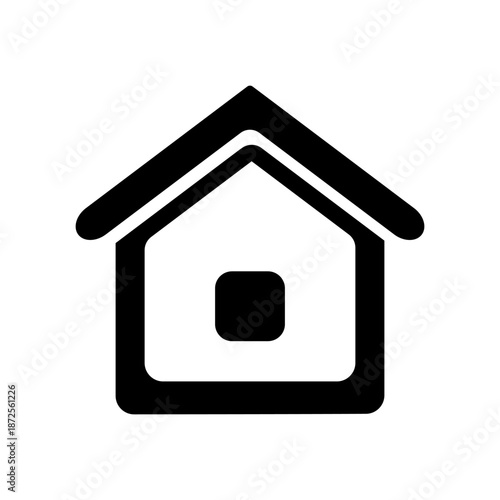 Home icon, house symbol