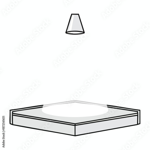 Minimalist Light Fixture Illustration