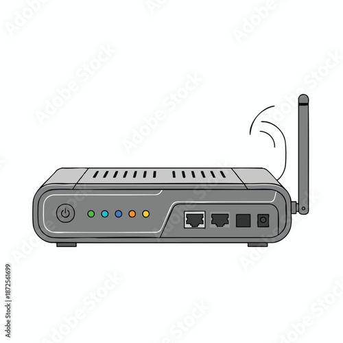 Wireless Router Illustration