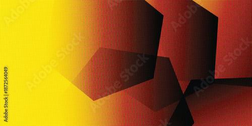 A futuristic digital technology concept featuring hexagonal shapes with a sprinkling of subtle dots. Geometric art design for posters, brochures, covers, banners, websites, and headers.