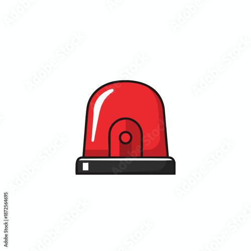 Red Emergency Light Illustration