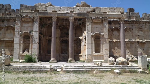 Ruins of Heliopolis Syriaca, an ancient Roman city located in the town of Baalbek, Lebanon