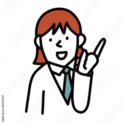 制服を着た中学生・高校生のイラストアイコン　ポーズ