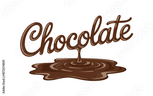 Chocolate Dripping Illustration