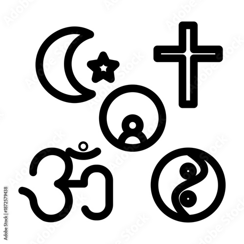 religion line icon