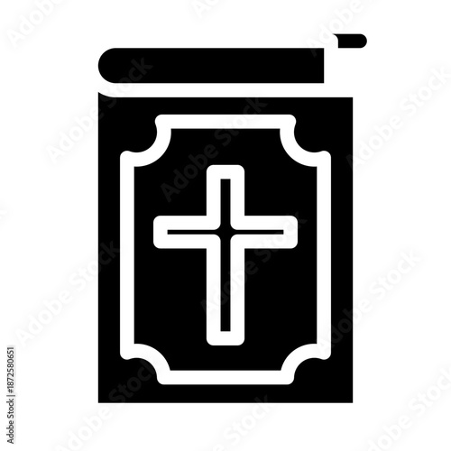 bible glyph icon