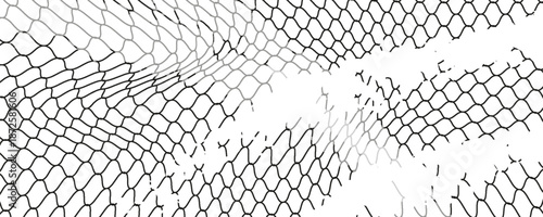 Mesh texture for fishing nets. Grunge pattern for sportswear or soccer goal, volleyball net, basketball hoop, hockey, athletics. Grunge background