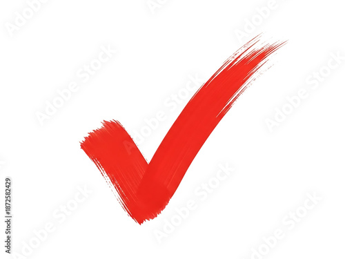 Red checkmark illustration