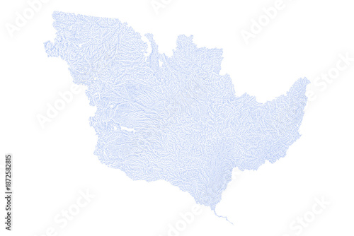Photos Mississippi River Vector Shape Isolated Main Stem Flowing From Lake Itasca To Gu