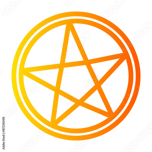 satanism gradient icon