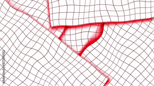 Futuristic Distorted Grid Animation Background