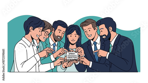 Team Collaboration: Sprint Objective Meeting, Agile Business Strategy