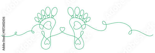 Two-legged icon line art. One-line drawing. Continuous line drawing vector illustration.