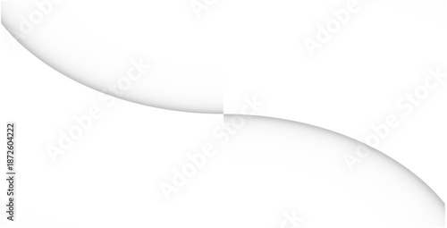 A clean white background with soft folded curves and subtle shadows, creating a minimalist, airy abstract composition.