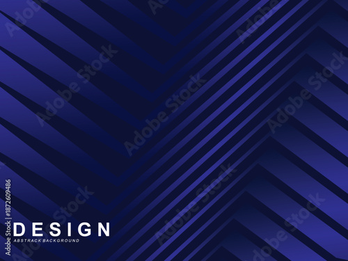 Premium background design with diagonal dark blue stripes pattern. Vector horizontal template for digital lux business banner, contemporary formal invitation, luxury voucher, prestigious gift certific