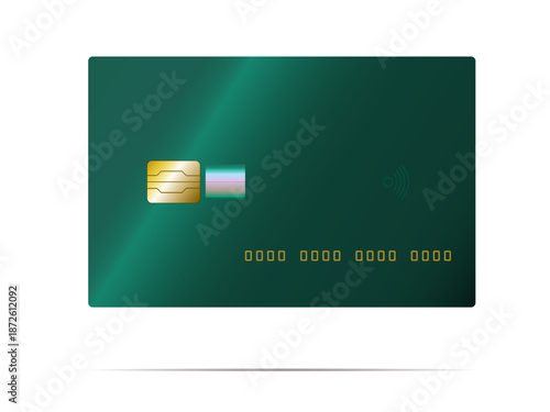Modern Green Payment Card