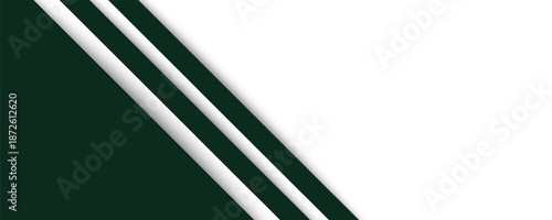 Dark Green and White Minimal Corporate Banner Background