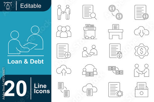 Loan and Debt Icons